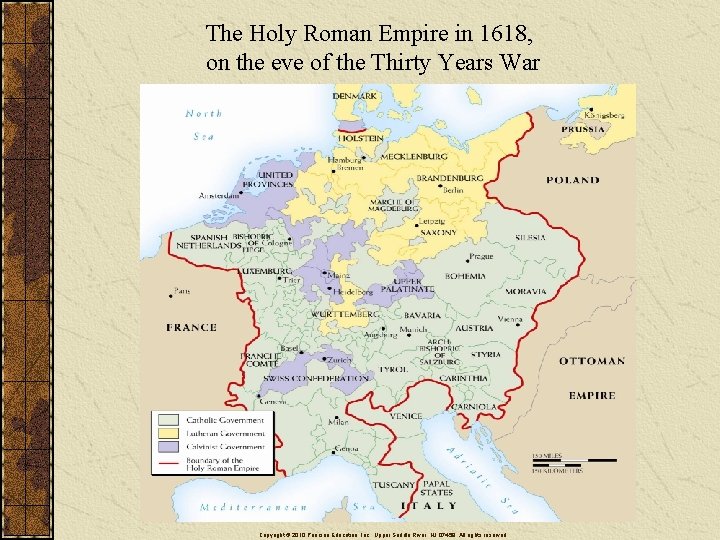 The Holy Roman Empire in 1618, on the eve of the Thirty Years War