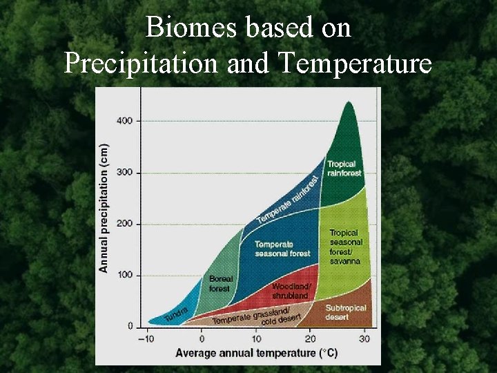 Biomes based on Precipitation and Temperature 