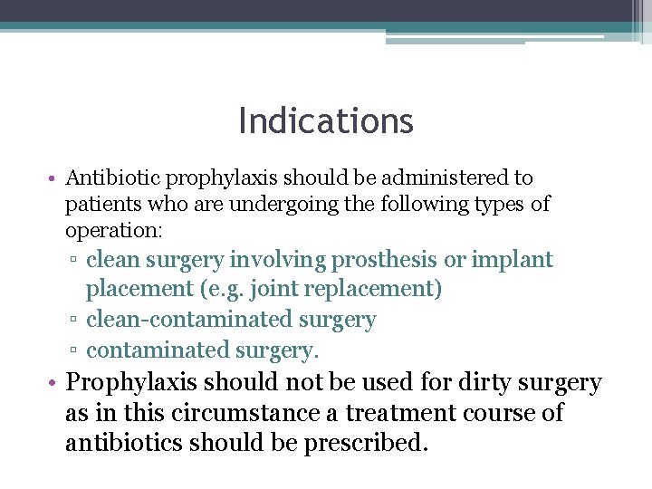 Antibiotic Prophylaxis E Mehrtash Intern At Qums Surgery