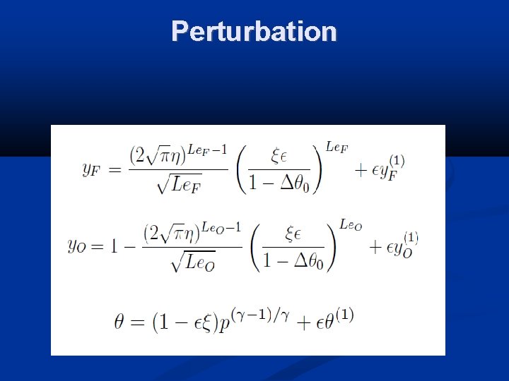 Perturbation 