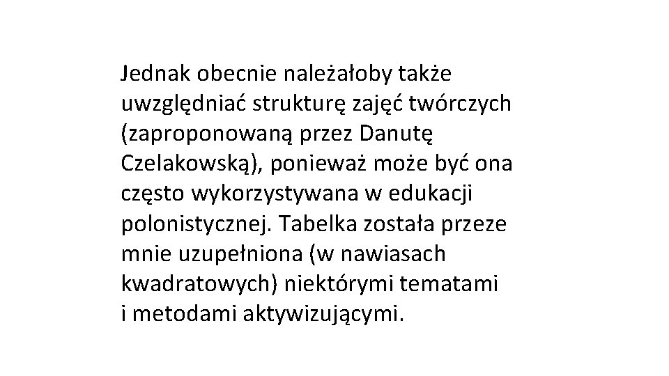 Plan metodyczny konspekt scenariusz struktura lekcji Dokumenty nauczyciela