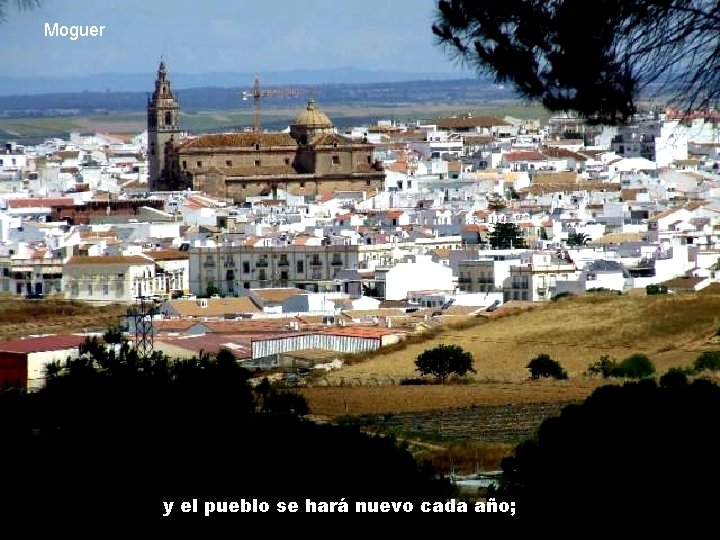 Moguer y el pueblo se hará nuevo cada año; 