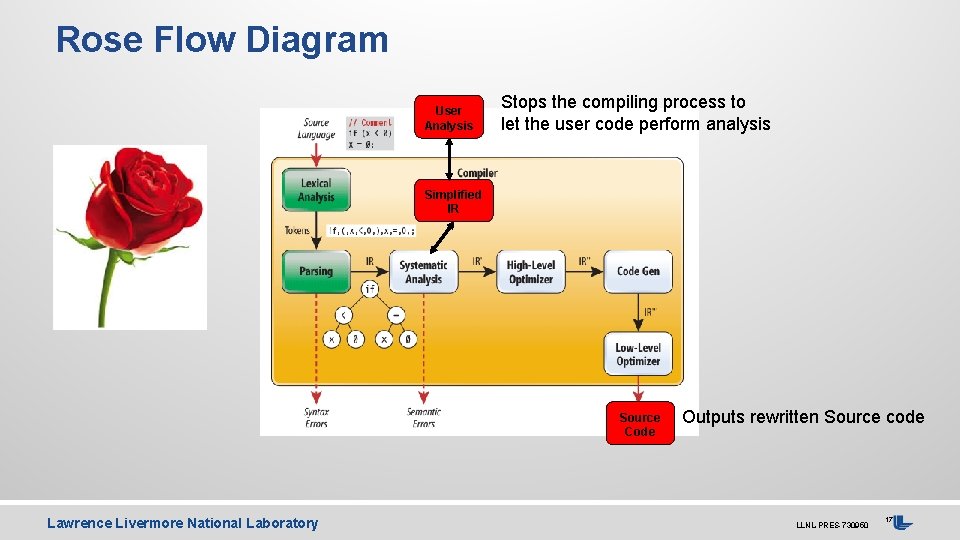 Rose Flow Diagram User Analysis Stops the compiling process to let the user code