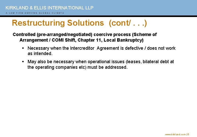 KIRKLAND & ELLIS INTERNATIONAL LLP A AL AL W A WF I FRI M