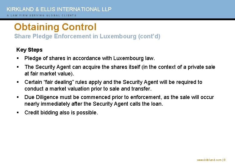 KIRKLAND & ELLIS INTERNATIONAL LLP A AL AL W A WF I FRI M