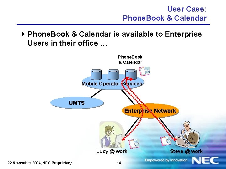 User Case: Phone. Book & Calendar 4 Phone. Book & Calendar is available to