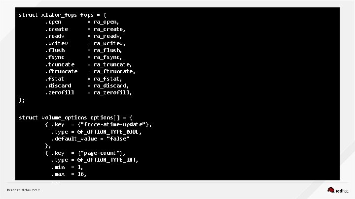 struct xlator_fops = {. open = ra_open, . create = ra_create, . readv =