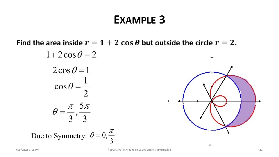 EXAMPLE 3 6/5/2021 7: 15 PM § 10. 5 A: Polar Area with Loops