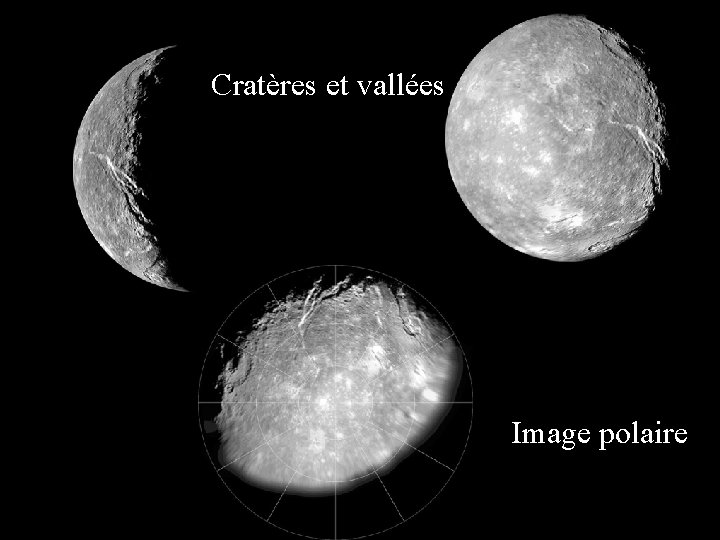 Cratères et vallées Image polaire 