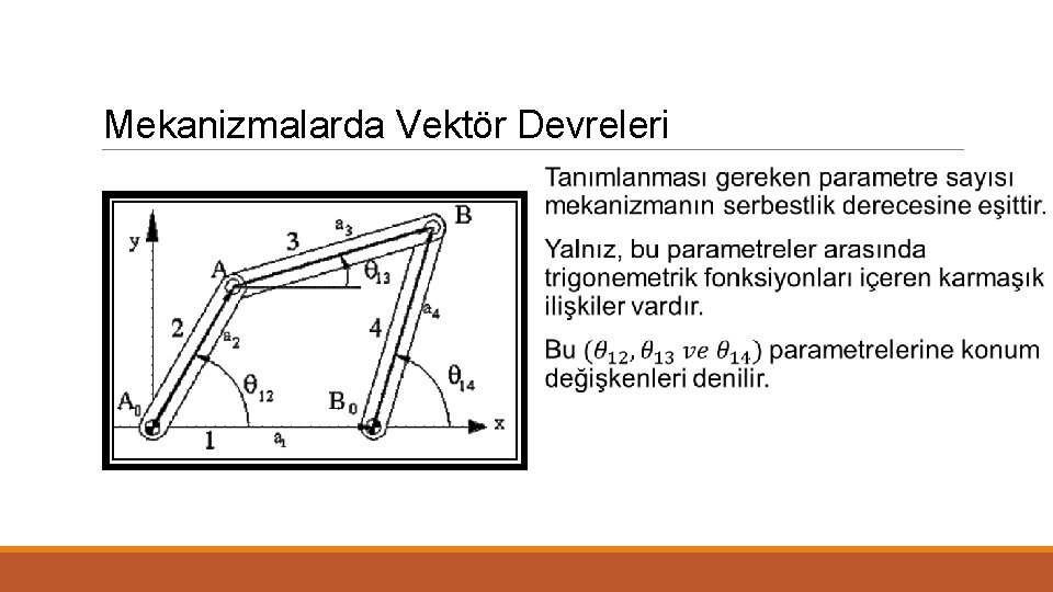 Mekanizmalarda Vektör Devreleri 