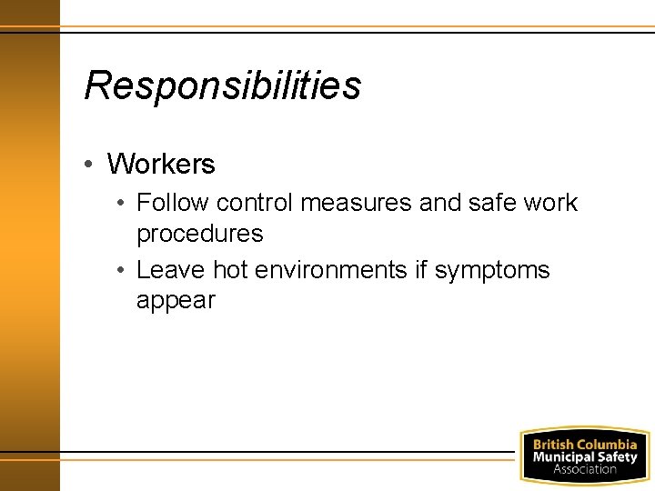 Heat Stress Agenda Definitions Regulation Responsibilities Hazard ...