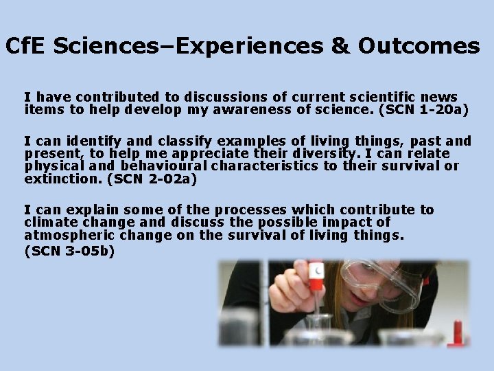 Cf. E Sciences–Experiences & Outcomes I have contributed to discussions of current scientific news