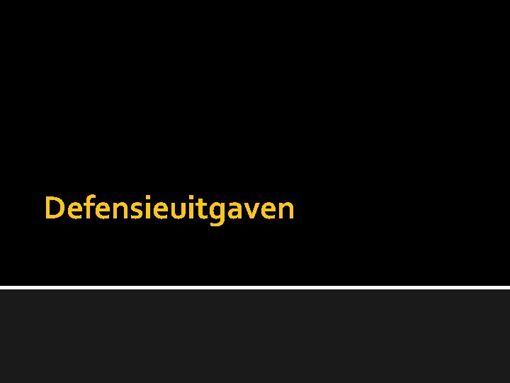 Defensieuitgaven 