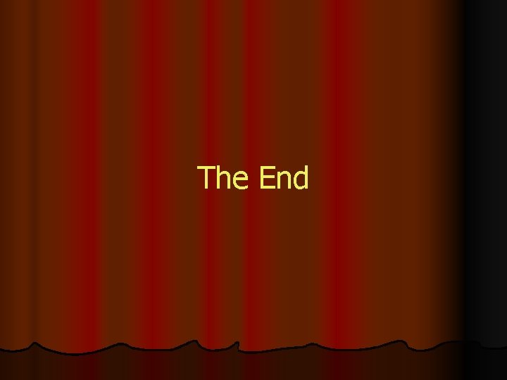 The End 