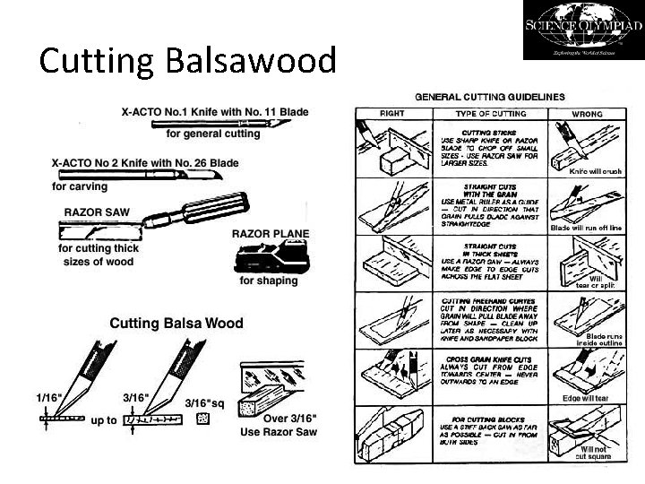 Cutting Balsawood 