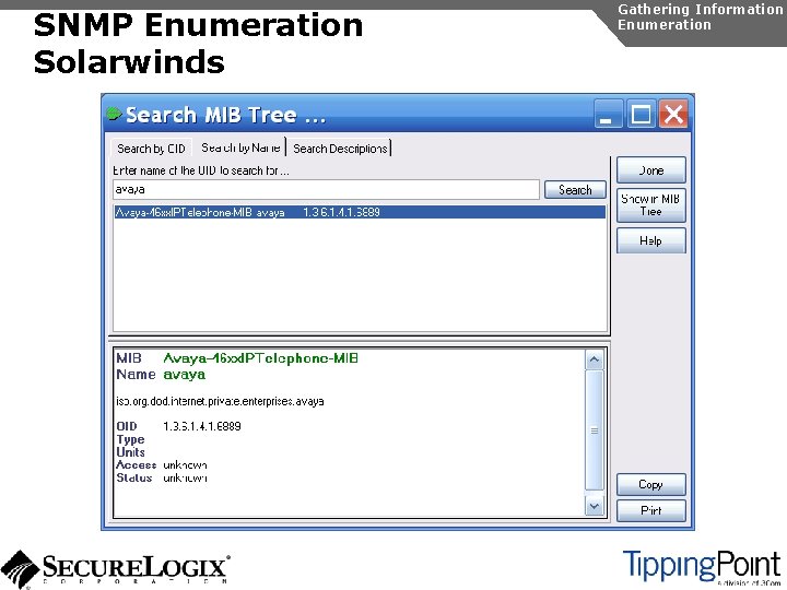SNMP Enumeration Solarwinds Gathering Information Enumeration 