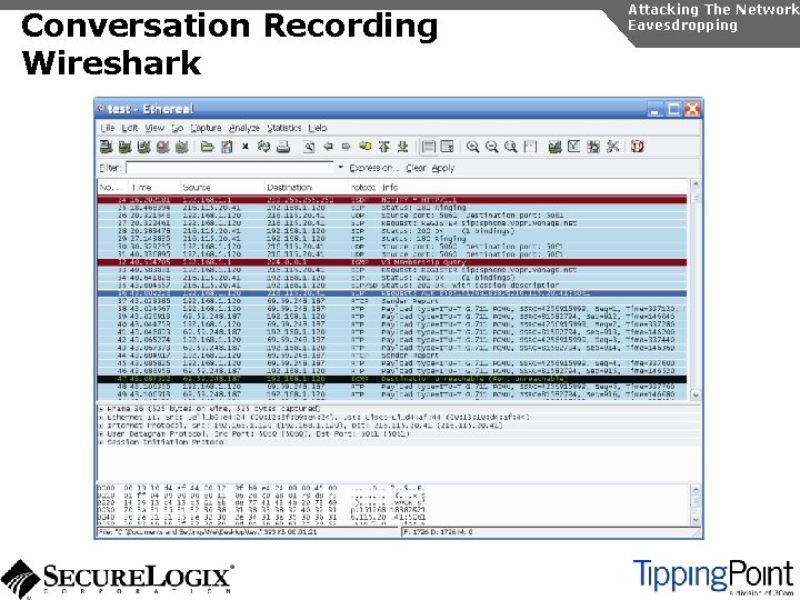 Conversation Recording Wireshark Attacking The Network Eavesdropping 