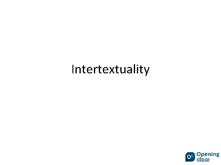 Intertextuality 