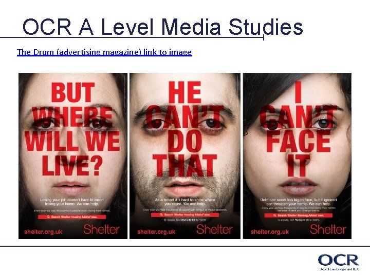 OCR A Level Media Studies The Drum (advertising magazine) link to image 