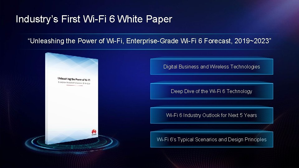 Industry’s First Wi-Fi 6 White Paper “Unleashing the Power of Wi-Fi, Enterprise-Grade Wi-Fi 6