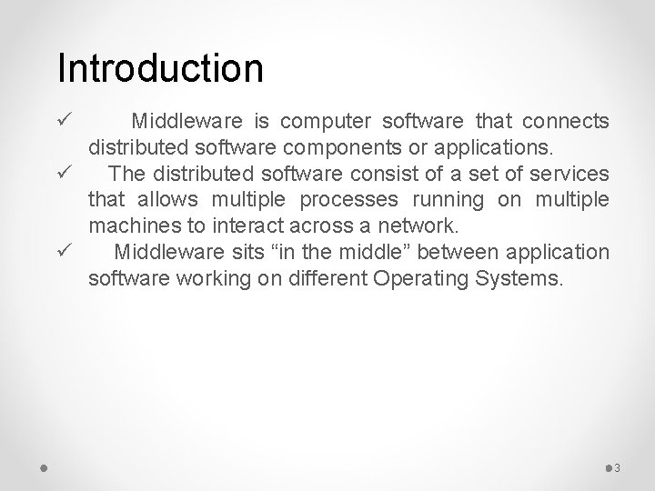 Computer Middleware Presented By Sudipta Dhara Roll1070100 Table of Content