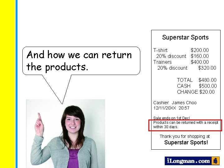 Superstar Sports And how we can return the products. T-shirt $200. 00 20% discount