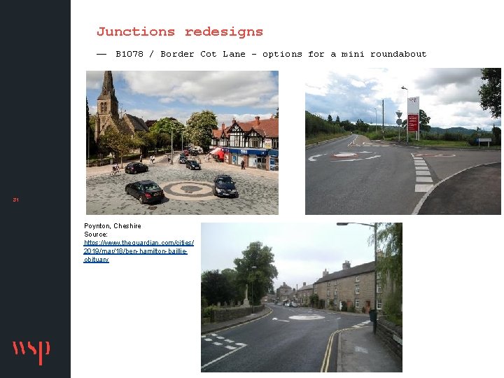 Junctions redesigns — B 1078 / Border Cot Lane – options for a mini
