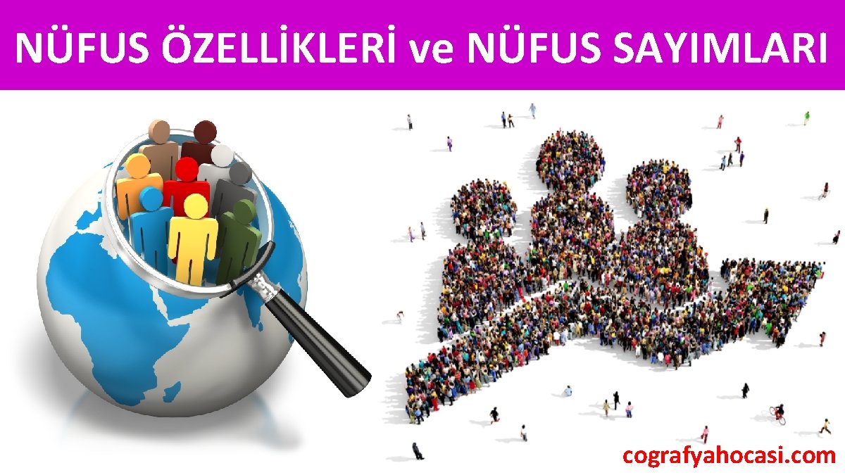 NÜFUS ÖZELLİKLERİ ve NÜFUS SAYIMLARI cografyahocasi. com 