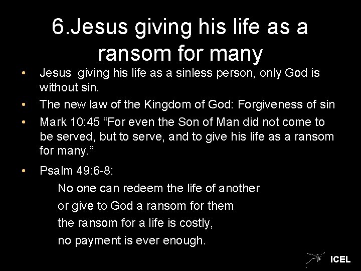 A Ransom For Many The risen Christ brings new life ICEL Leuven