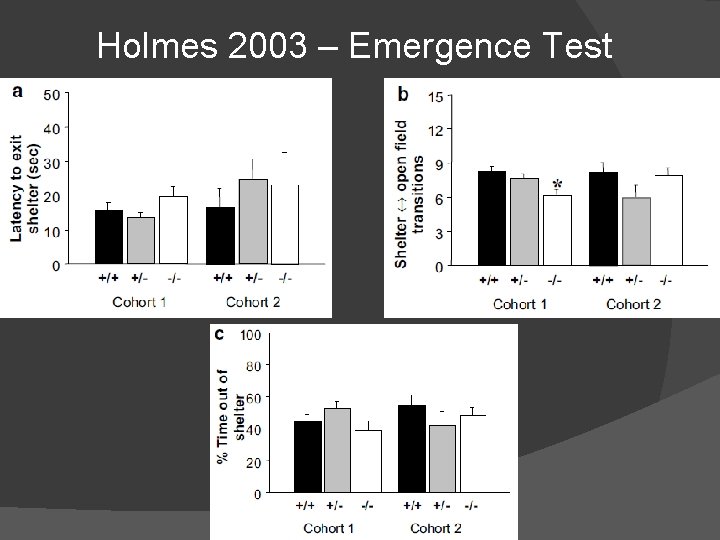 Holmes 2003 – Emergence Test 