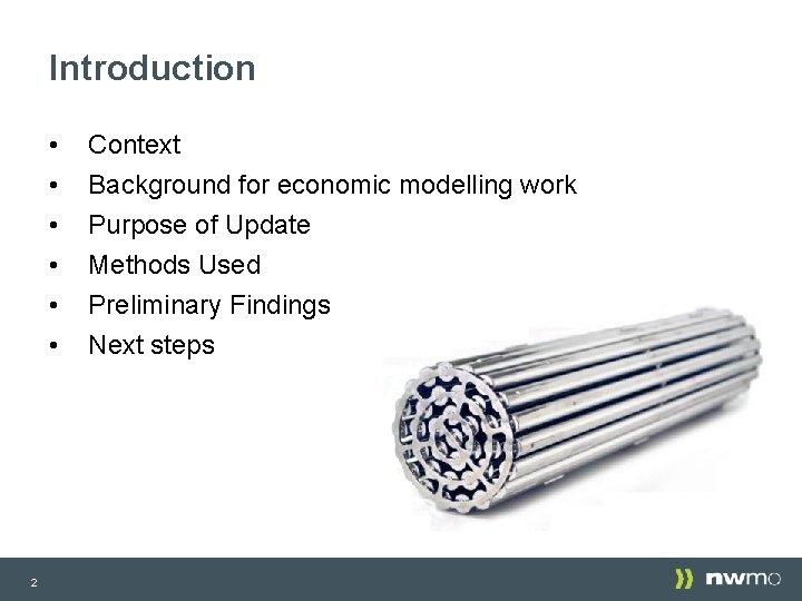 Introduction • • • 2 Context Background for economic modelling work Purpose of Update Introduction • • • 2 Context Background for economic modelling work Purpose of Update