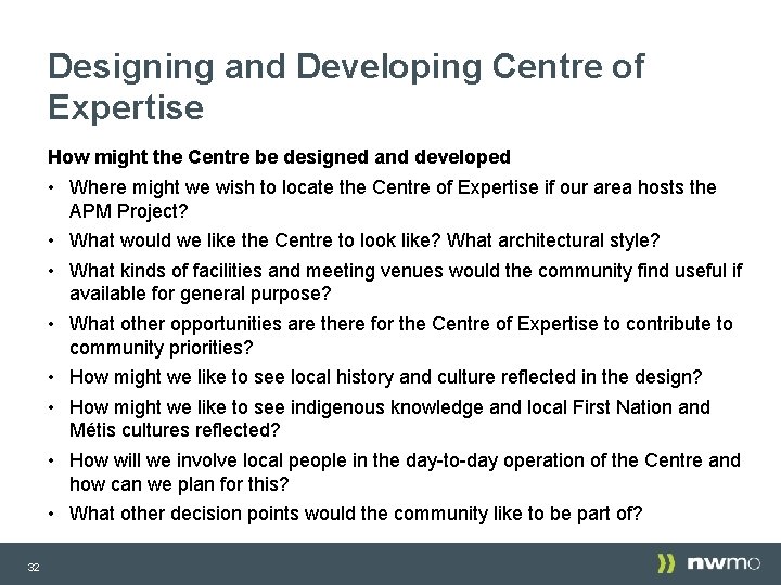 Designing and Developing Centre of Expertise How might the Centre be designed and developed Designing and Developing Centre of Expertise How might the Centre be designed and developed