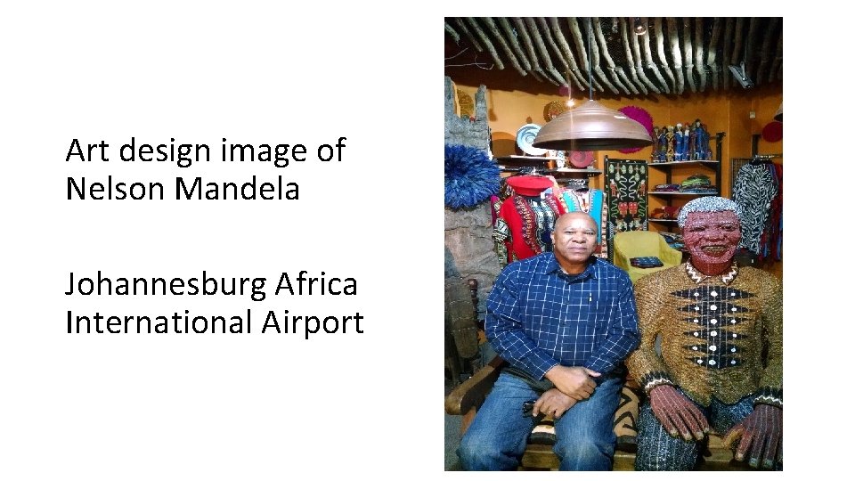 Art design image of Nelson Mandela Johannesburg Africa International Airport 