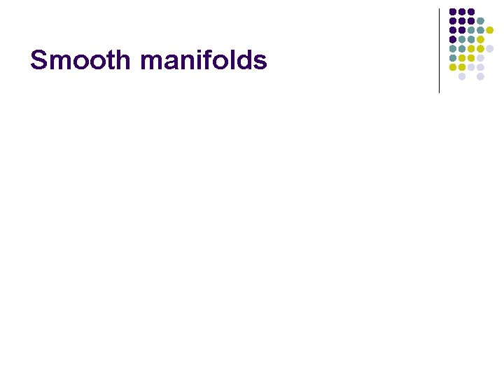 Smooth manifolds 