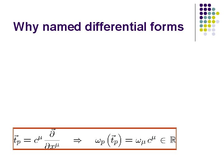 Why named differential forms 