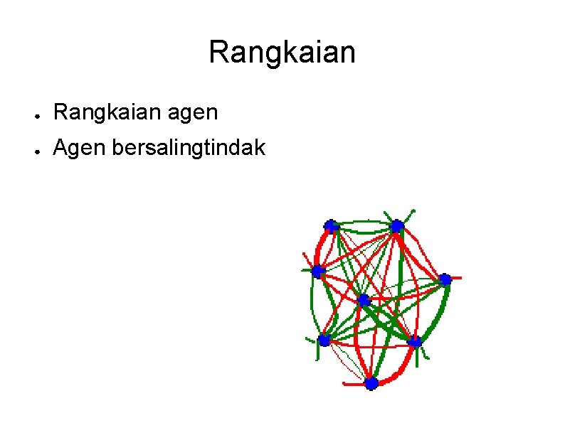 Rangkaian ● Rangkaian agen ● Agen bersalingtindak 