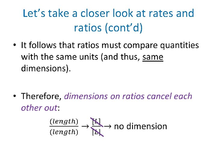 Let’s take a closer look at rates and ratios (cont’d) • 