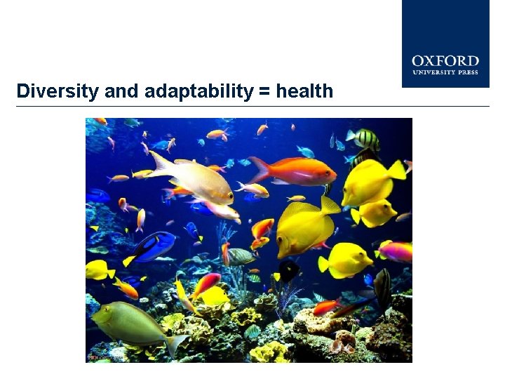 Diversity and adaptability = health 