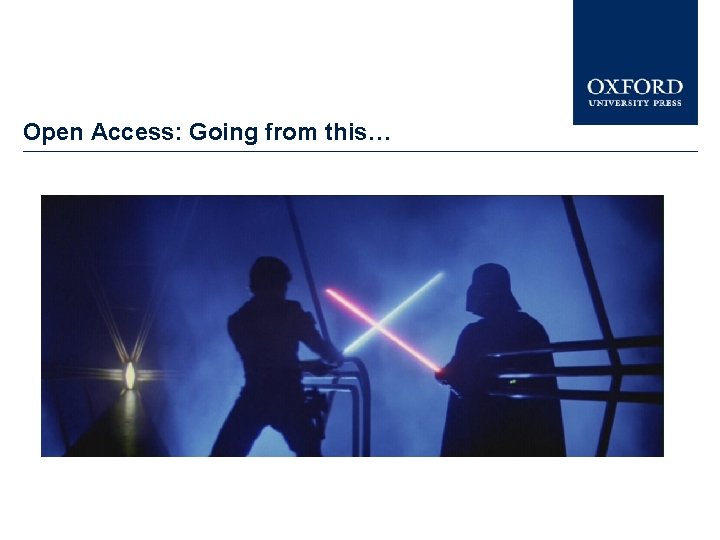Open Access: Going from this… 
