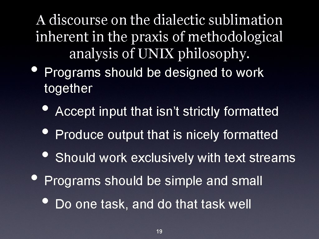 A discourse on the dialectic sublimation inherent in the praxis of methodological analysis of