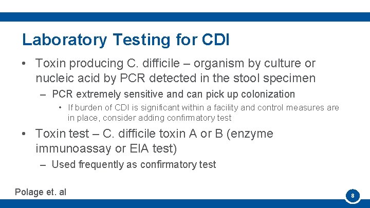 Preventing and Managing C difficile Welcome All lines