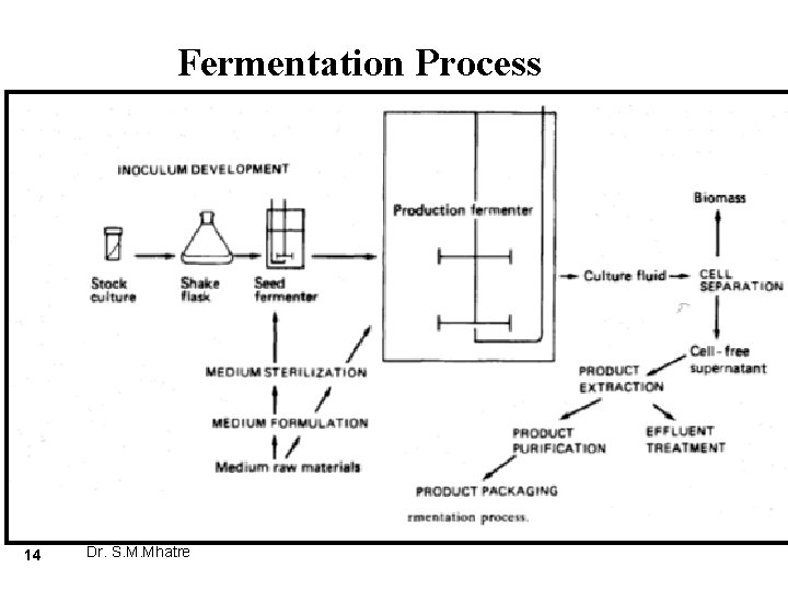 Fermentation Process 14 Dr. S. M. Mhatre 