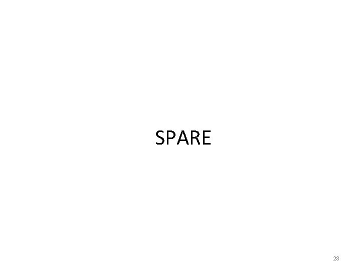 SPARE 28 