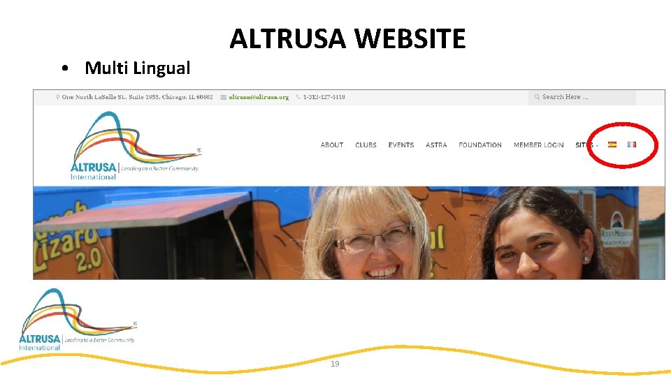  • Multi Lingual ALTRUSA WEBSITE 19 