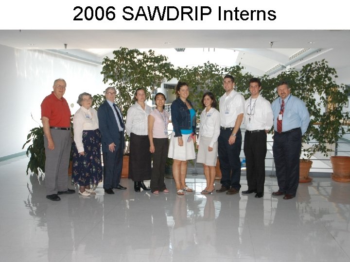 2006 SAWDRIP Interns 