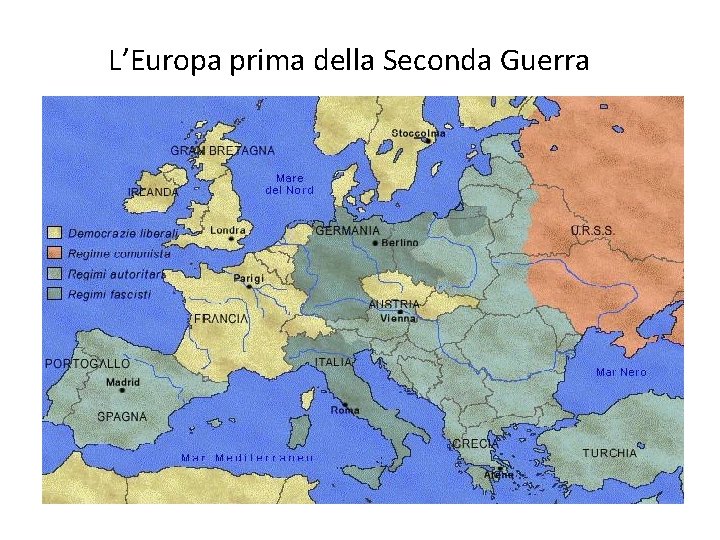 L’Europa prima della Seconda Guerra 