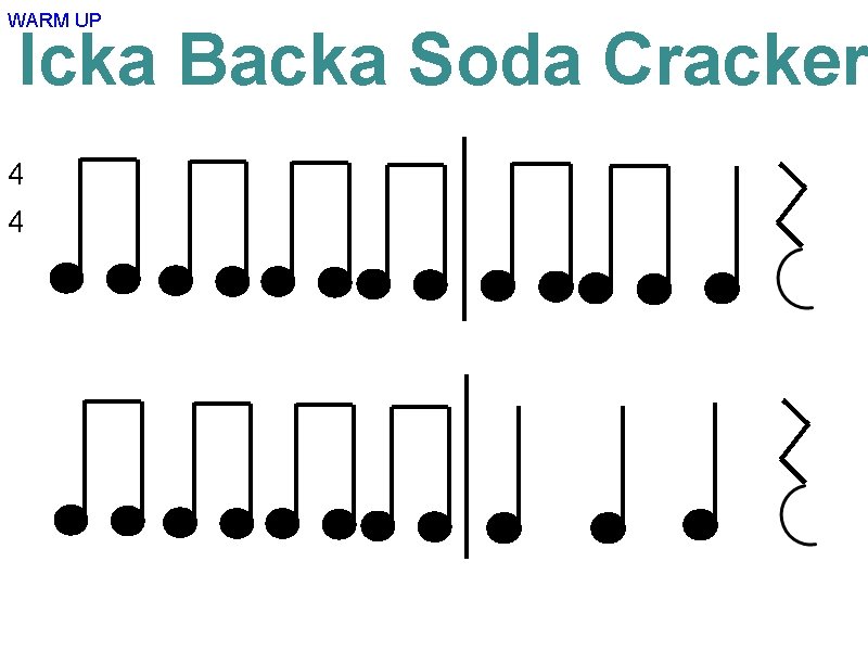 WARM UP Icka Backa Soda Cracker 4 4 