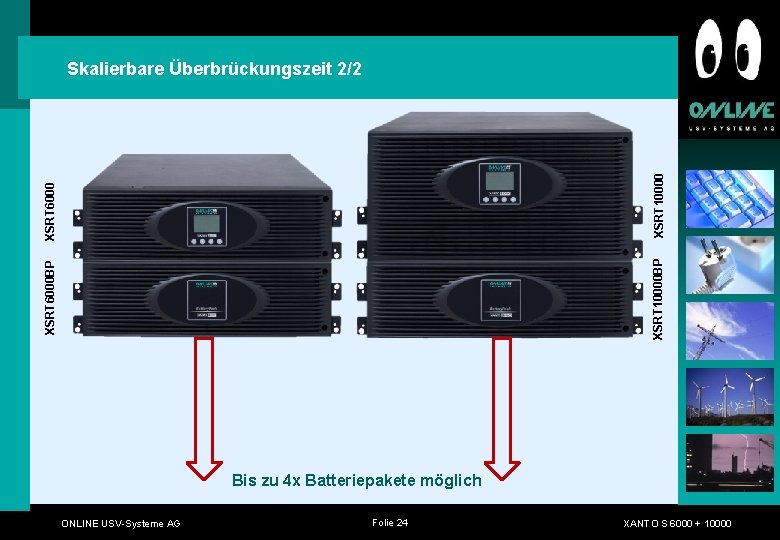 XSRT 6000 BP XSRT 10000 BP XSRT 6000 XSRT 10000 Skalierbare Überbrückungszeit 2/2 Bis