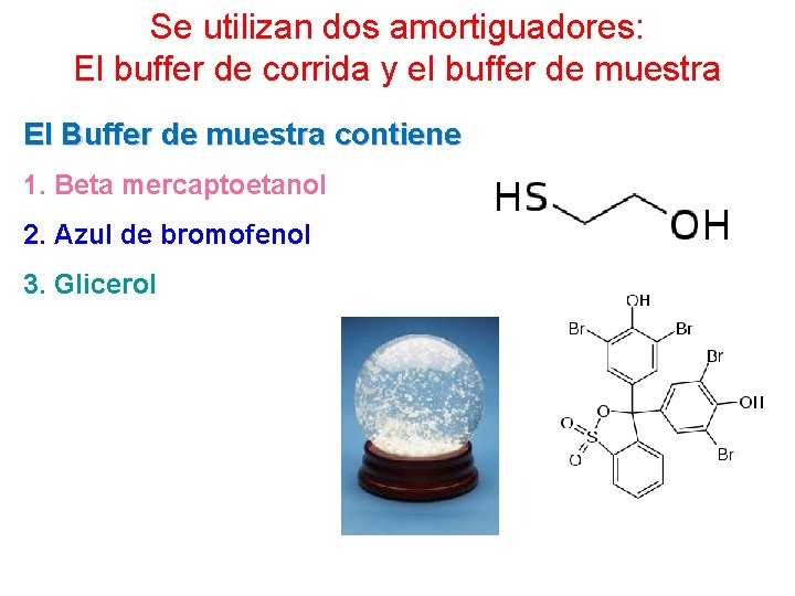 Se utilizan dos amortiguadores: El buffer de corrida y el buffer de muestra El