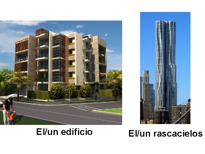 El/un edificio El/un rascacielos 